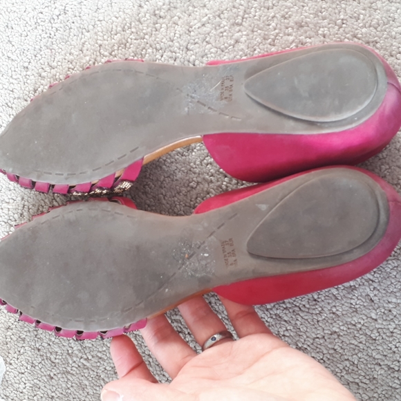 L'intervalle pink flats with gold beading - Picture 6 of 6